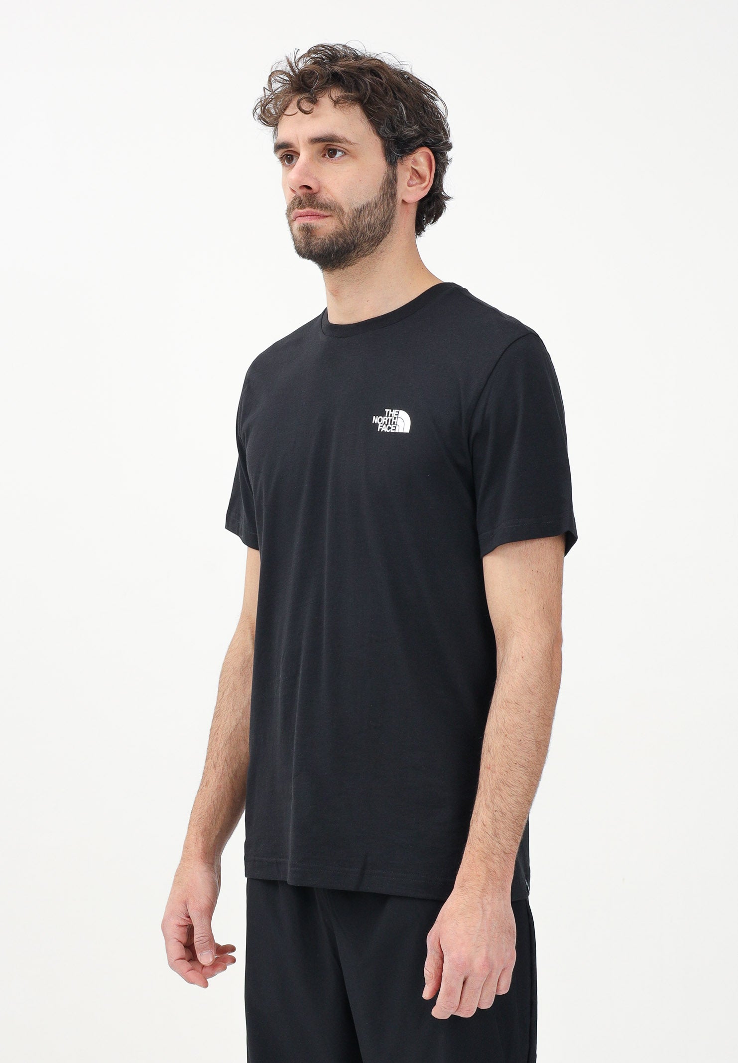 THE NORTH FACE T-shirt a manica corta Simple Dome nera da uomo NF0A87NGJK31 . THE NORTH FACE 