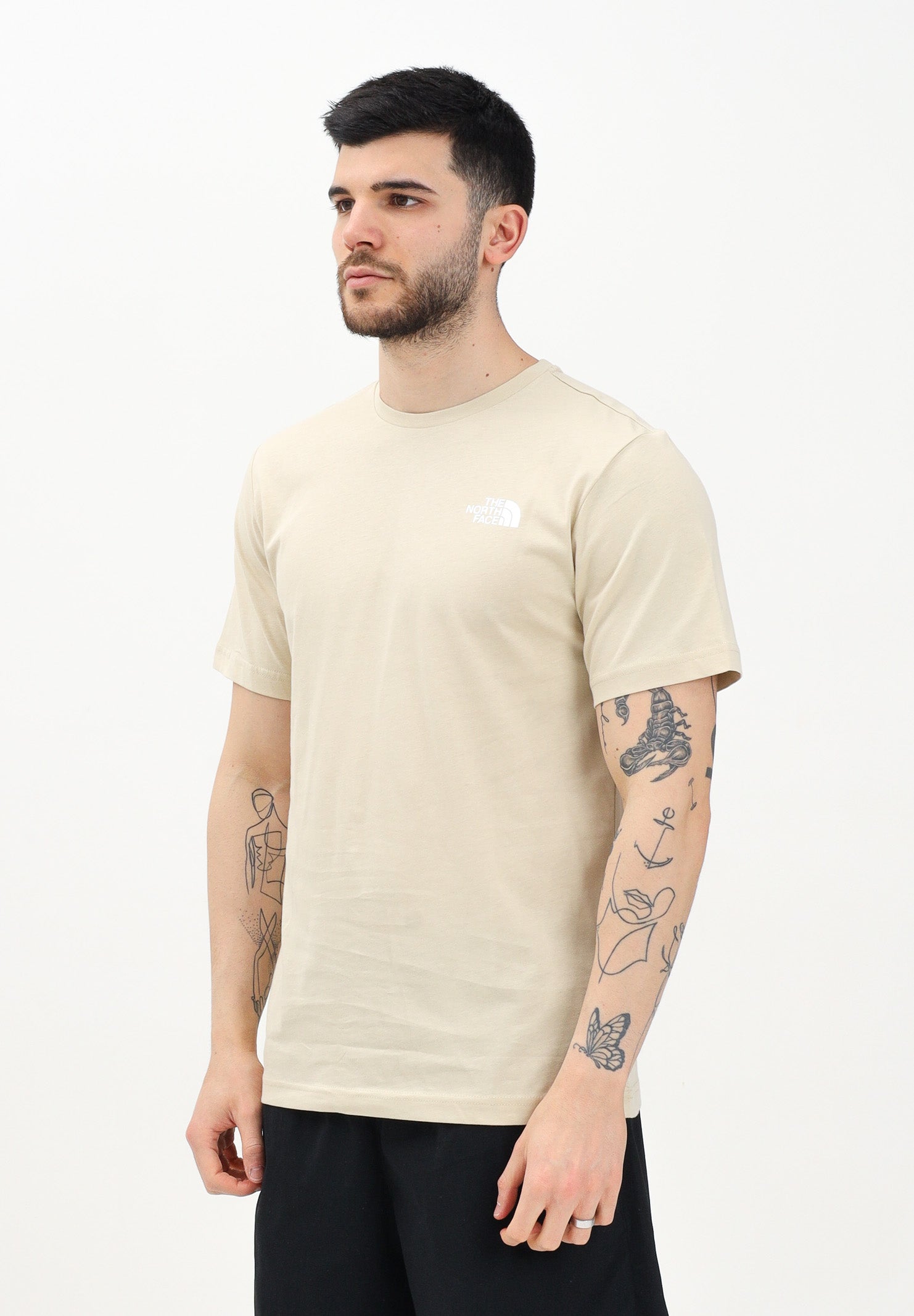 THE NORTH FACE T-shirt a manica corta NSE Reflective Box beige da uomo NF0A87NP3X41 . THE NORTH FACE 