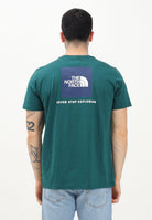 THE NORTH FACE T-shirt a manica corta NSE Reflective Box verde da uomo NF0A87NPA1B1 . THE NORTH FACE 