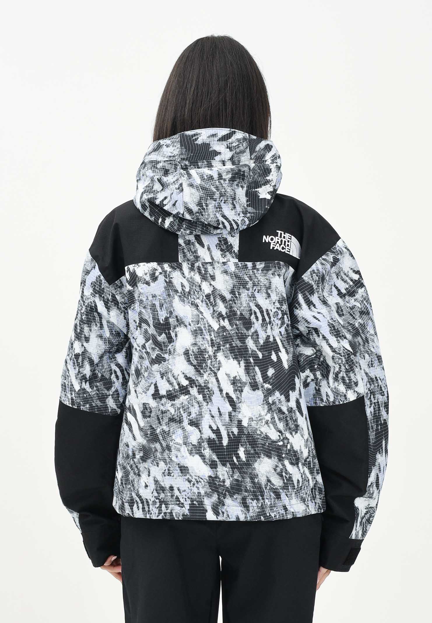 THE NORTH FACE Giacca a vento DryVent™ Mono Mountain con fantasia blu e nera da donna NF0A88YX8T01 . THE NORTH FACE 