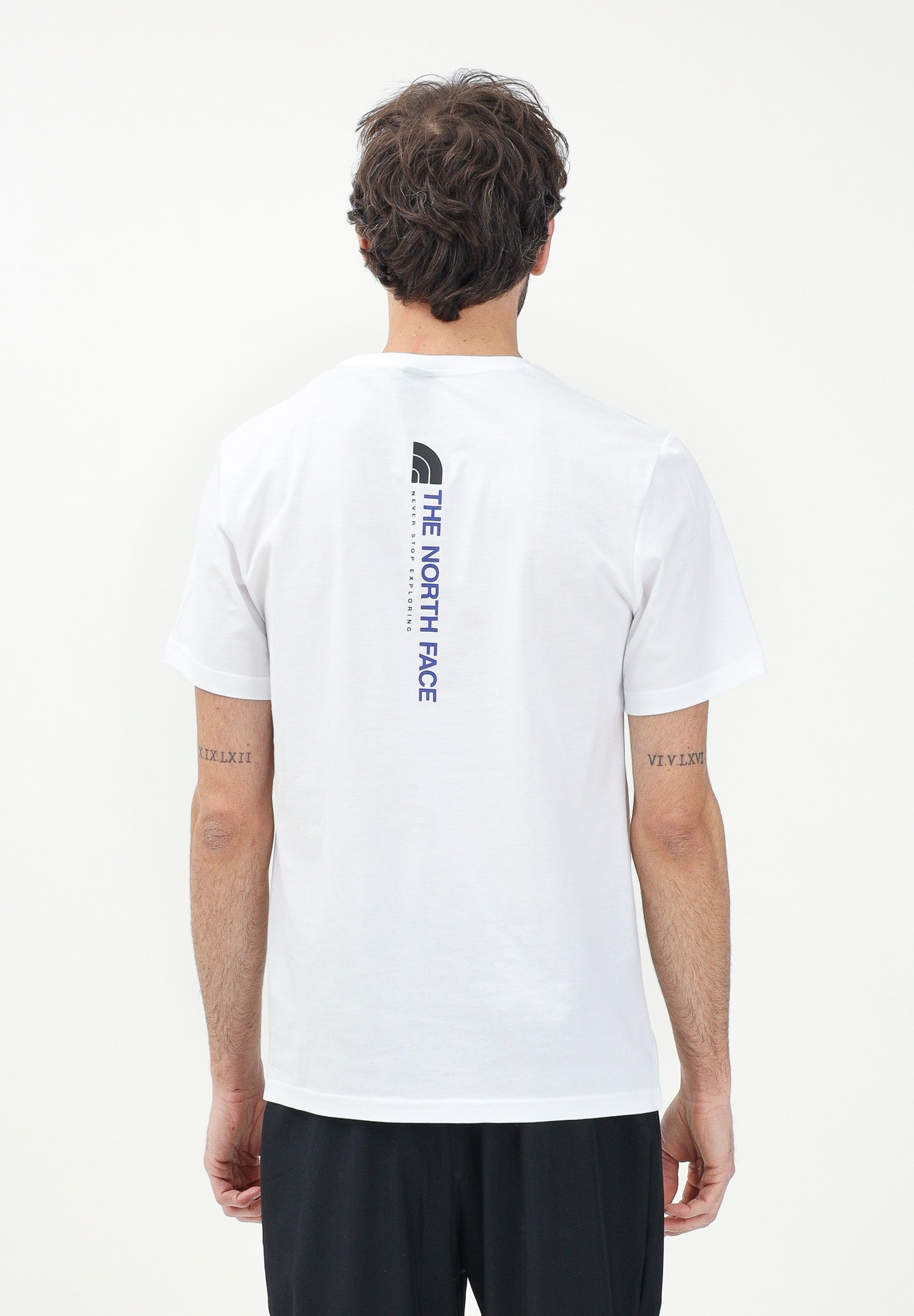 THE NORTH FACE T-shirt a manica corta Vertical bianca da uomo NF0A89FPFN41 . THE NORTH FACE 