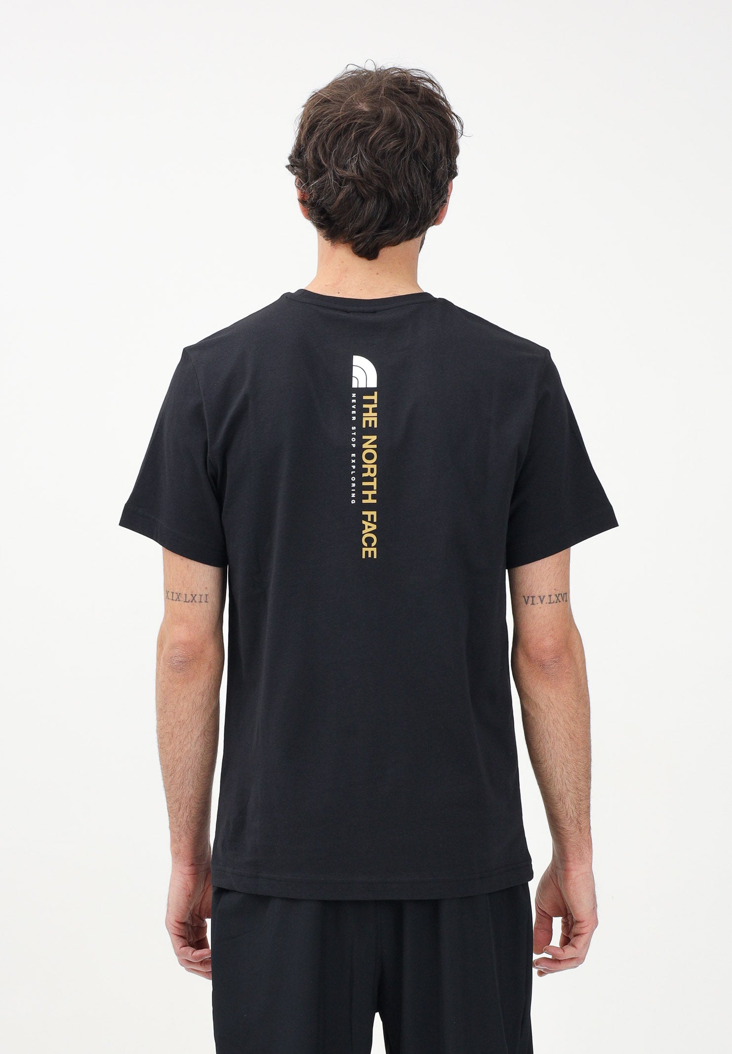 THE NORTH FACE T-shirt a manica corta Vertical nera da uomo NF0A89FPJK31 . THE NORTH FACE 