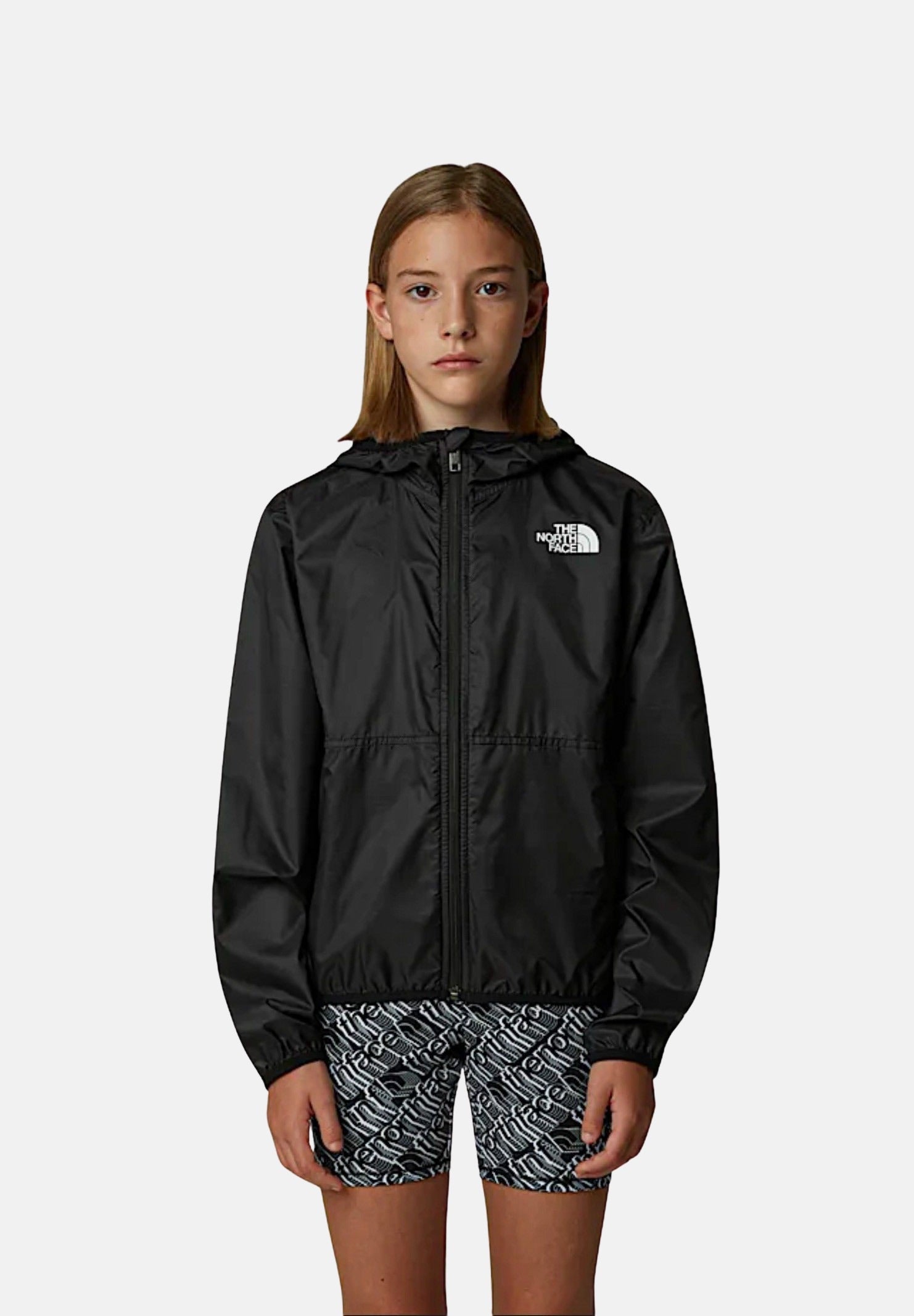 THE NORTH FACE Giacca a vento Cyclone nera da bambina NF0A8ANNJK31 . THE NORTH FACE 