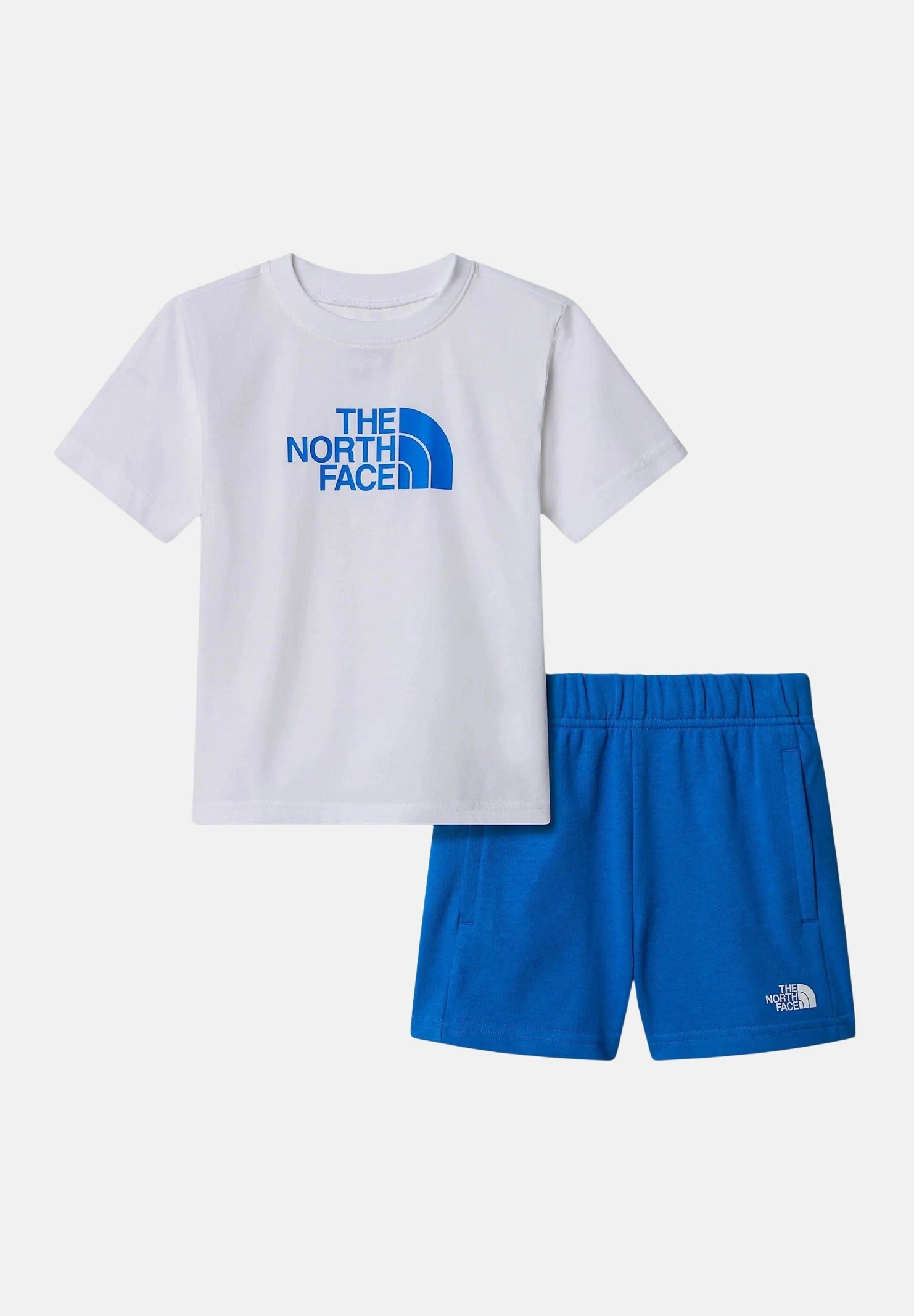 THE NORTH FACE Completino Cotton Summer bianco e blu da bambino NF0A8ANUTL41 . THE NORTH FACE 