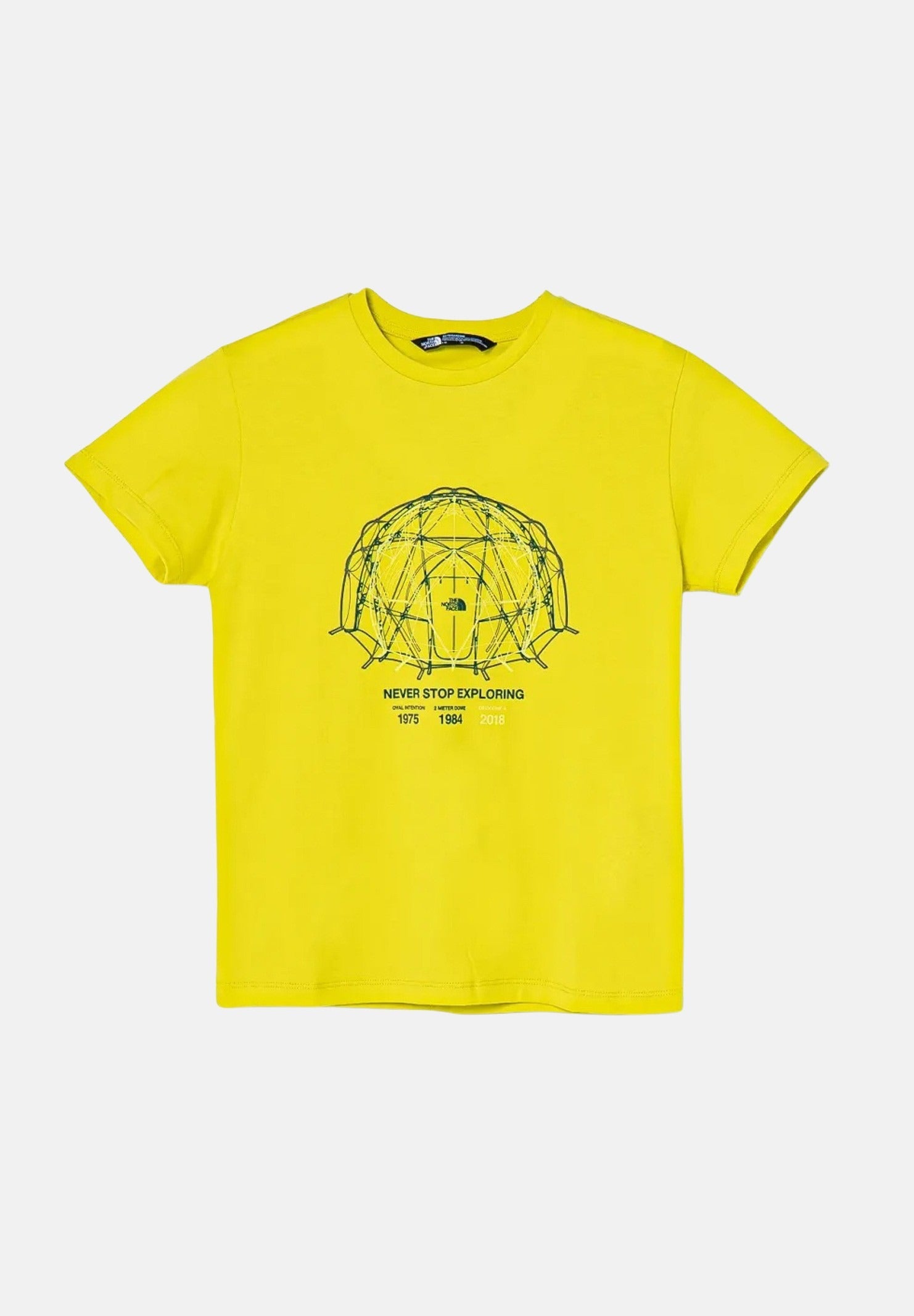 THE NORTH FACE T-shirt a manica corta Relaxed Graphic gialla per bambino e bambina NF0A8AXGJE31 . THE NORTH FACE 