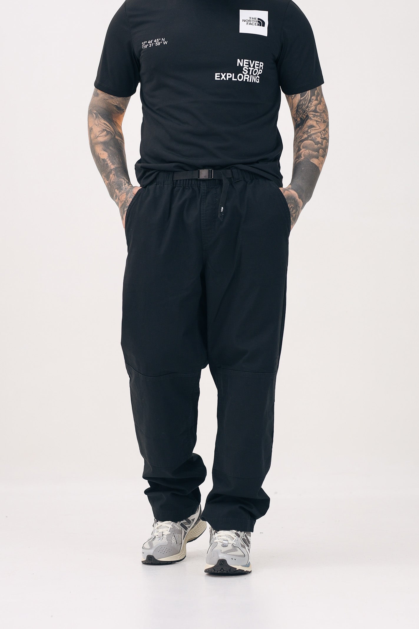 THE NORTH FACE Pantalone Beta Utility Belted nero da uomo NF0A8B62JK31 . THE NORTH FACE 