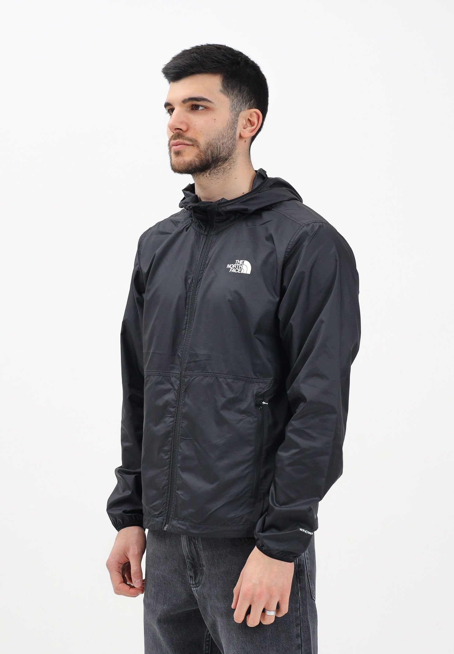 THE NORTH FACE Giacca a vento Cyclone nera da uomo NF0A8B64JK31 . THE NORTH FACE 