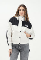 THE NORTH FACE Giacca a vento Mountain Mono nera e panna da donna NF0A8BCHROU1 . THE NORTH FACE 