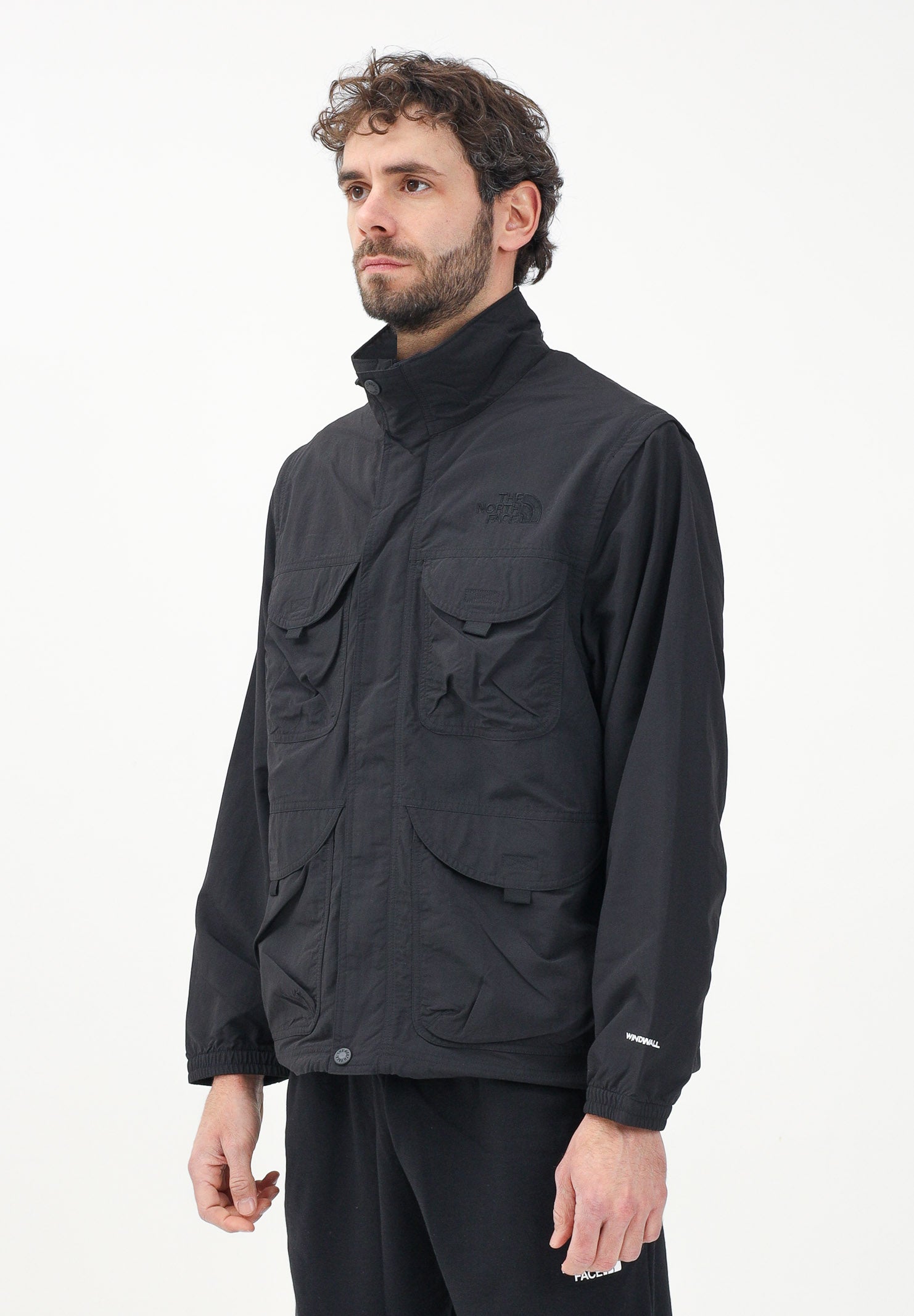 THE NORTH FACE Giacca a vento Convertible nera da uomo NF0A8BJFJK31 . THE NORTH FACE 