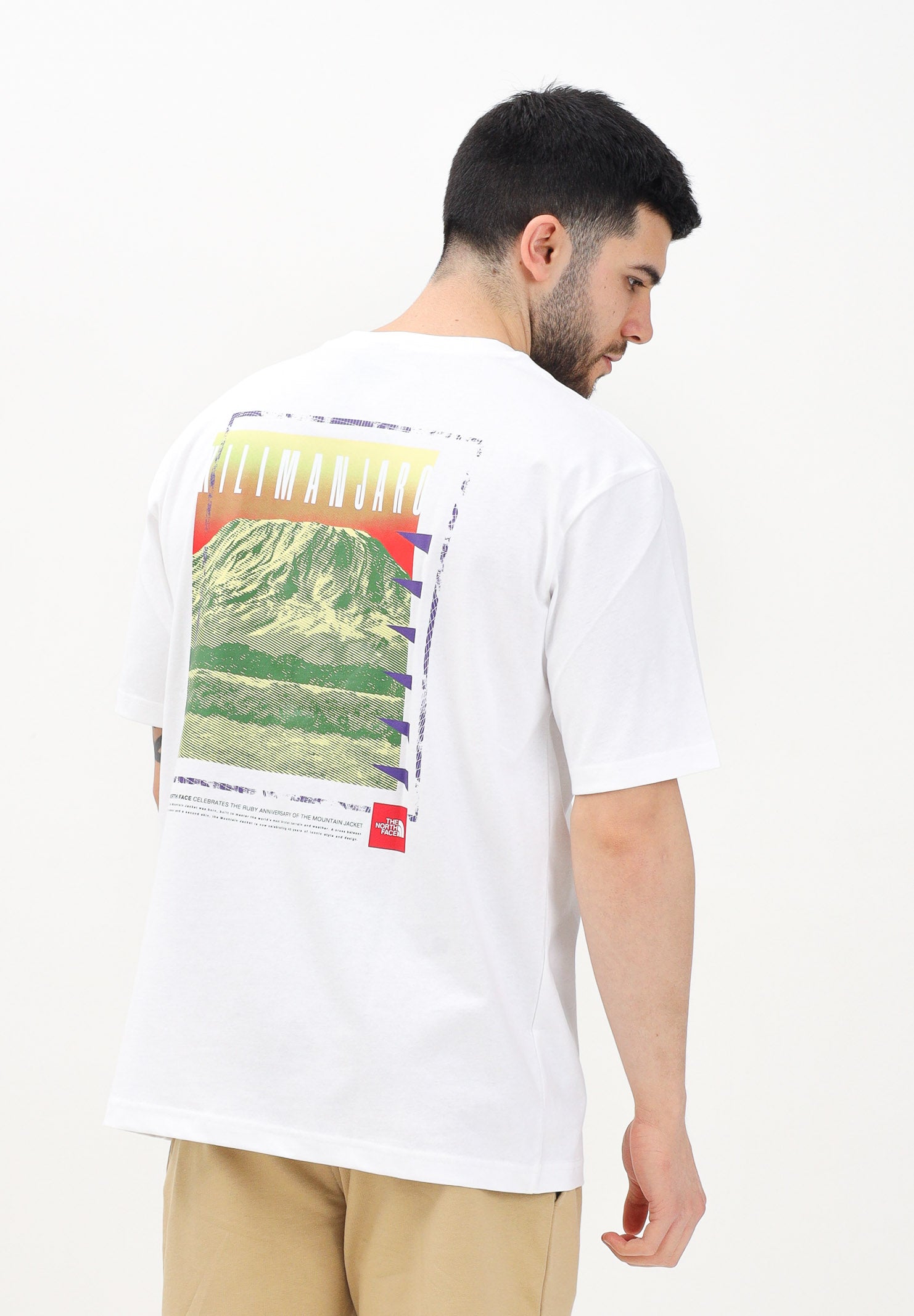 THE NORTH FACE T-shirt a manica corta Axys Oversized bianca da uomo NF0A8C1RFN41 . THE NORTH FACE 