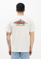 THE NORTH FACE T-shirt a manica corta Outdoor Graphic beige da uomo NF0A8C1ZQLI1 . THE NORTH FACE 