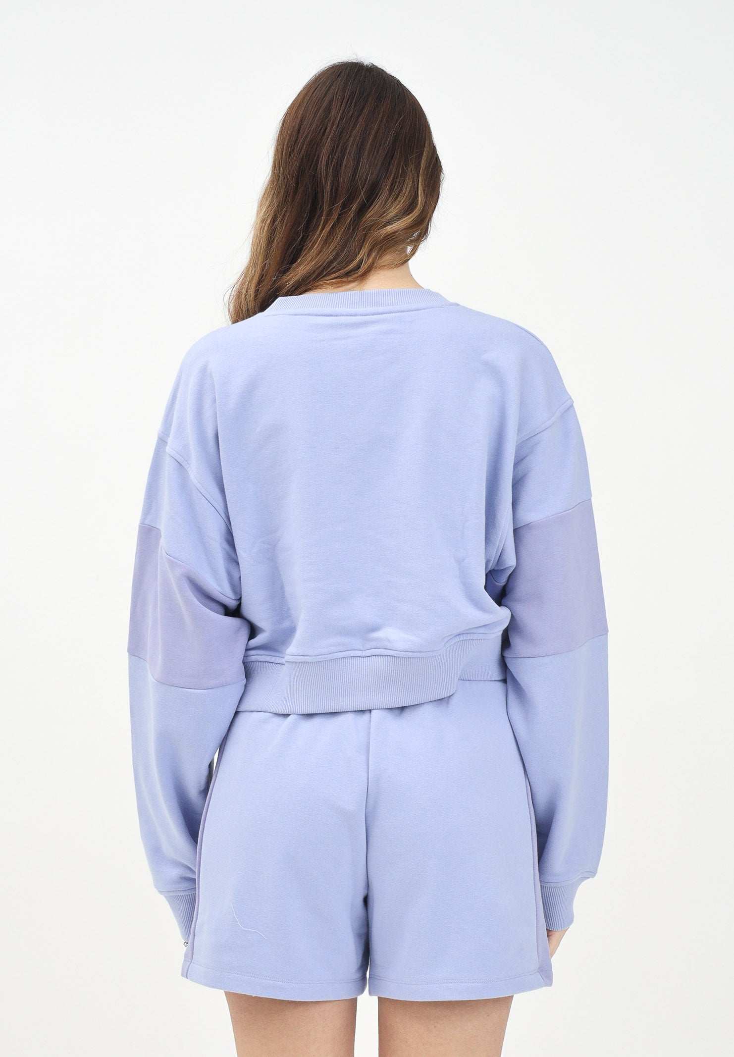 THE NORTH FACE Felpa girocollo Terry Oversized lilla da donna NF0A8C2C0VI1 . THE NORTH FACE 