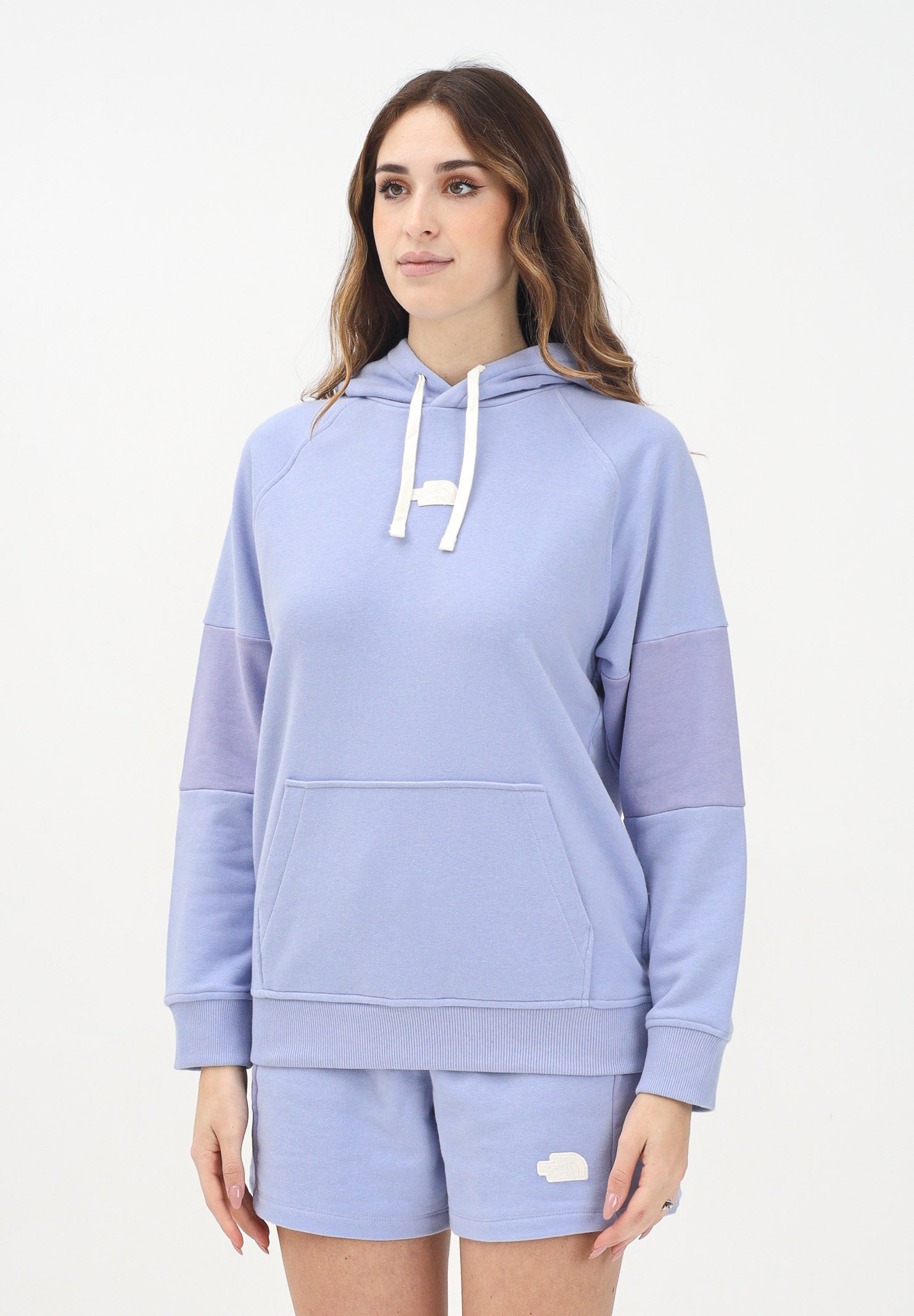 THE NORTH FACE Felpa con cappuccio Terry Relaxed lilla da donna NF0A8C2D0VI1 . THE NORTH FACE 