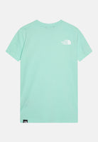 THE NORTH FACE T-shirt a manica corta Simple Dome verde acqua per bambino e bambina NF0A8DRP6EI1 . THE NORTH FACE 