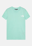 THE NORTH FACE T-shirt a manica corta Simple Dome verde acqua per bambino e bambina NF0A8DRP6EI1 . THE NORTH FACE 