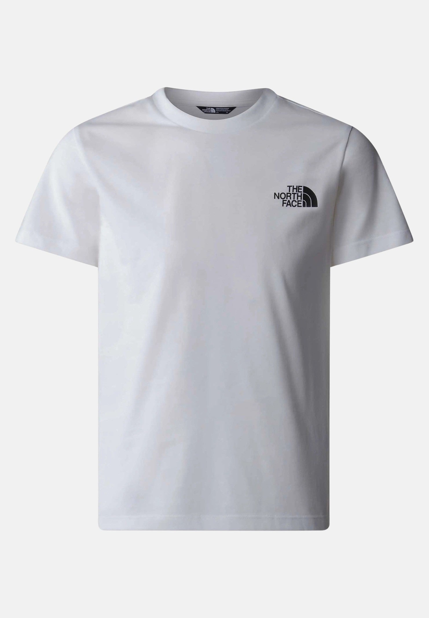 THE NORTH FACE T-shirt a manica corta Simple Dome bianca per bambino e bambina NF0A8DRPFN41 . THE NORTH FACE 