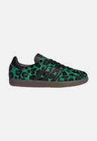 ADIDAS ORIGINALS Sneakers SAMBA verdi per uomo e donna con stampa leopardata HQ9374 . ADIDAS ORIGINALS 