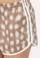 ADIDAS ORIGINALS Shorts sportivo ANIMAL PRINT SPRINTER beige da donna HY5046 . ADIDAS ORIGINALS 