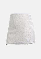 ADIDAS ORIGINALS Gonna corta  motivo traforato con paillettes bianca da donna. HZ1007 . ADIDAS ORIGINALS 