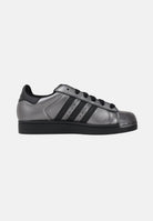 ADIDAS ORIGINALS Sneakers SUPERSTAR II argento e nere per uomo e donna IH1598 . ADIDAS ORIGINALS 