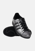 ADIDAS ORIGINALS Sneakers SUPERSTAR II argento e nere per uomo e donna IH1598 . ADIDAS ORIGINALS 