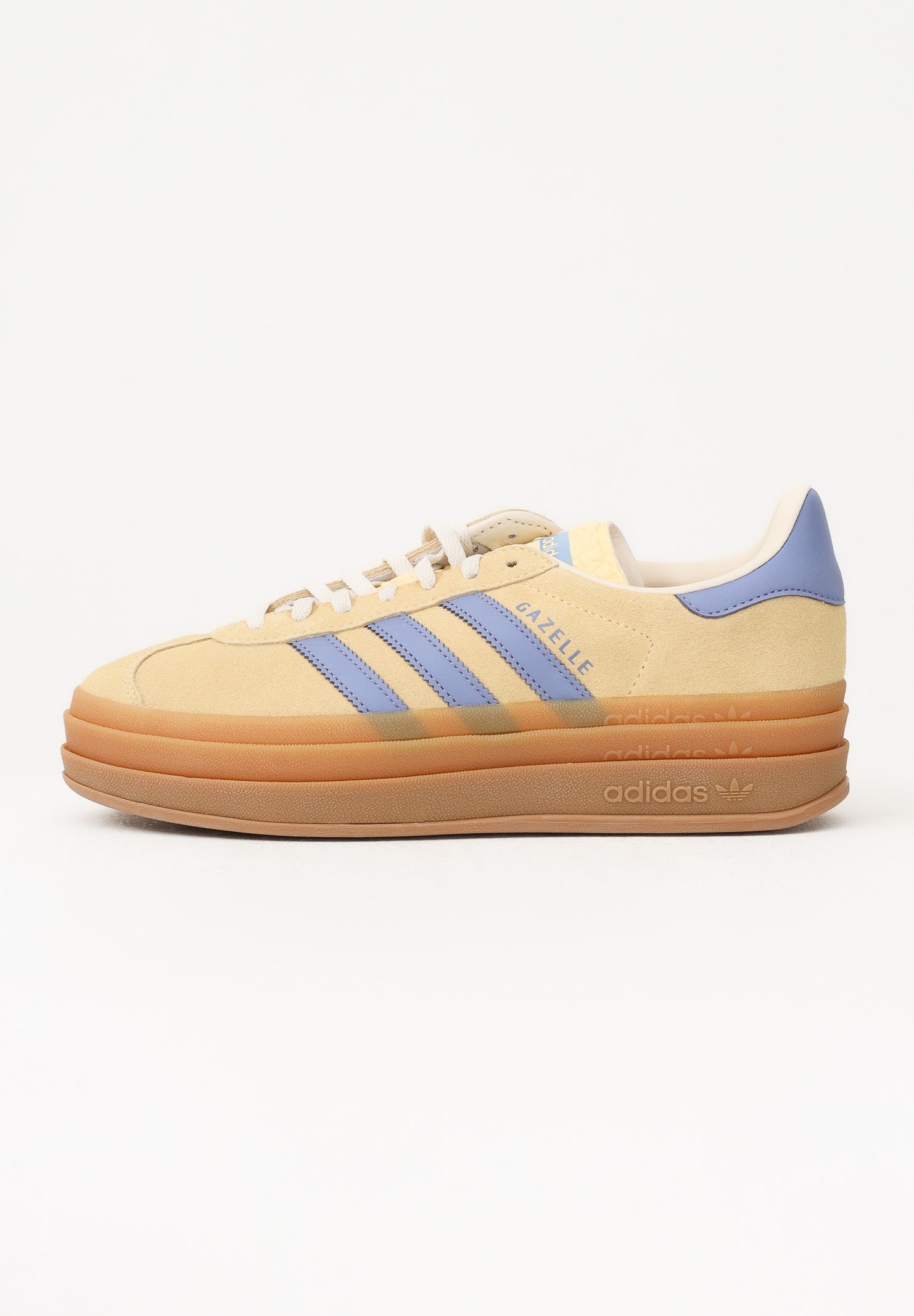ADIDAS ORIGINALS Sneakers Gazelle Bold gialle e lilla da donna IH6457 . ADIDAS ORIGINALS 