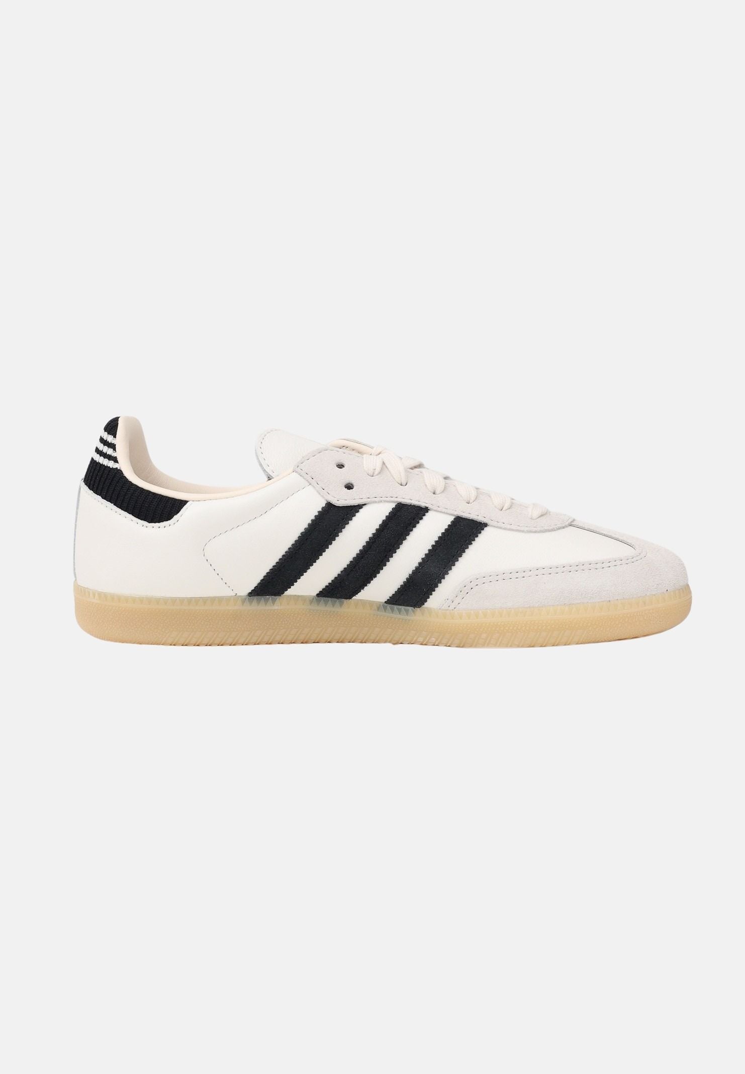 ADIDAS ORIGINALS Sneakers SAMBA OG panna e nere per uomo e donna IH6820 . ADIDAS ORIGINALS 