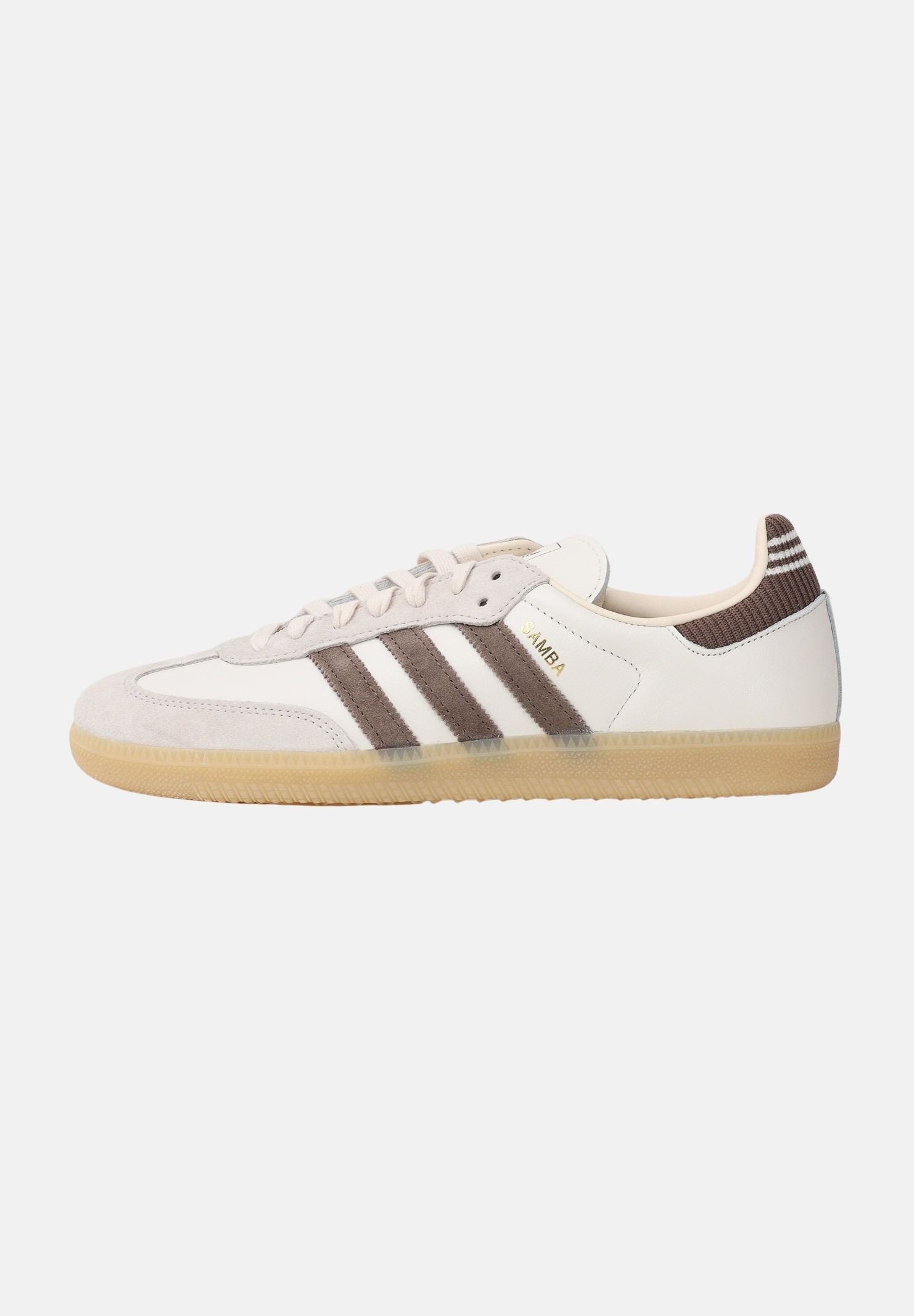 ADIDAS ORIGINALS Sneakers SAMBA OG panna e marrone da uomo IH6845 . ADIDAS ORIGINALS 