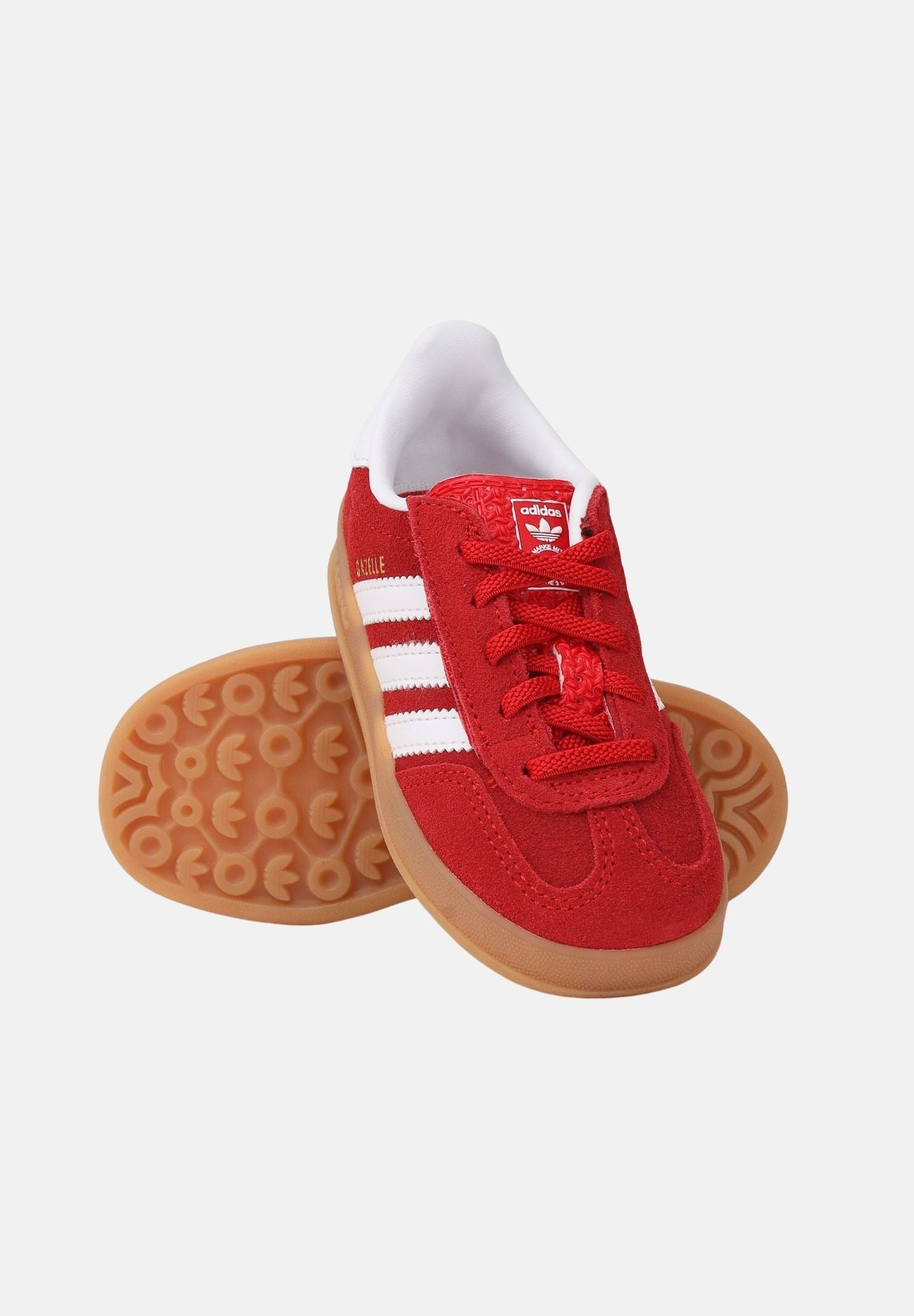 ADIDAS ORIGINALS Sneakers GAZELLE INDOOR rosse da neonato IH9132 . ADIDAS ORIGINALS 