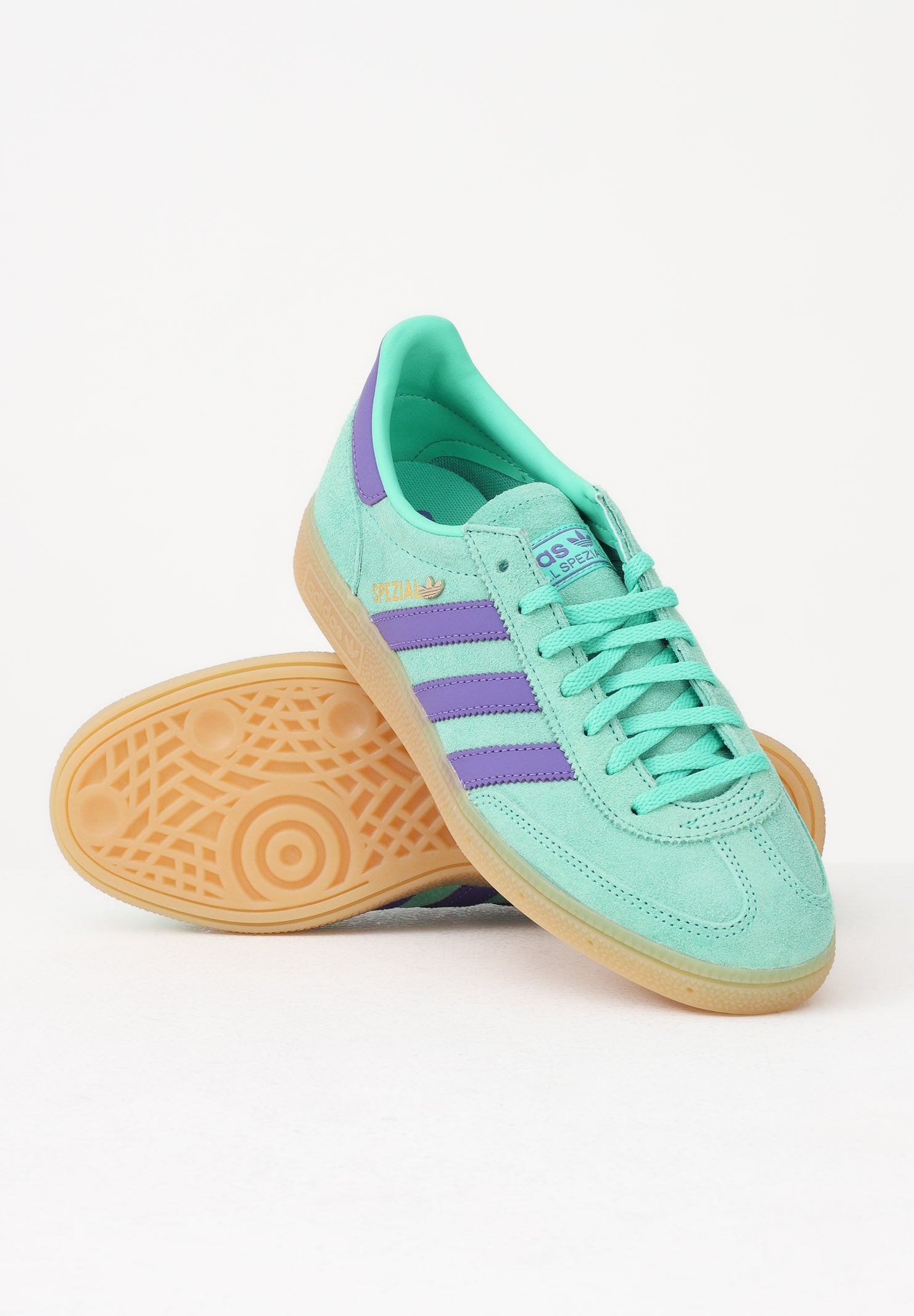 ADIDAS ORIGINALS Sneakers HANDBALL SPEZIAL turchesi e viola da donna IH9212 . ADIDAS ORIGINALS 