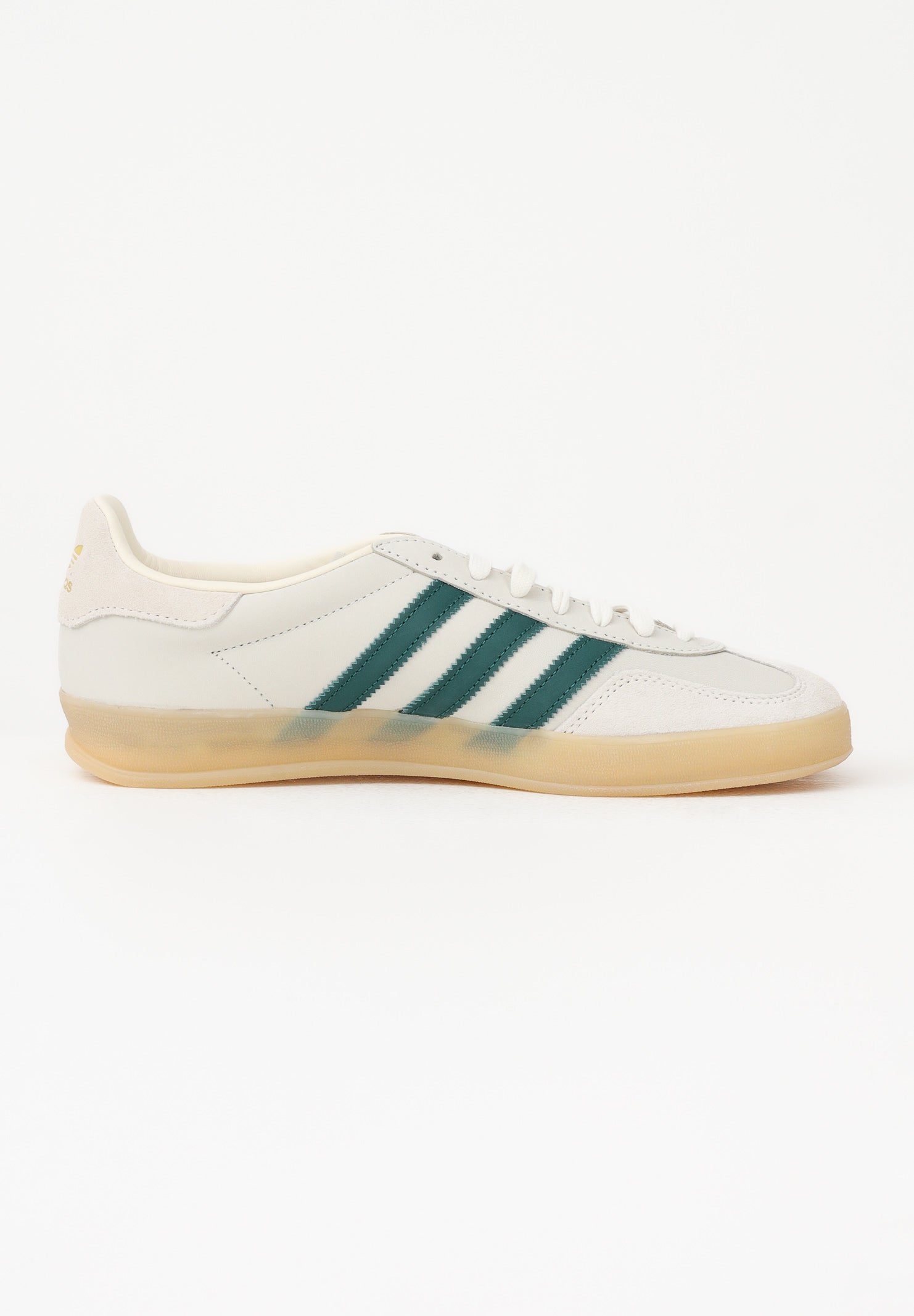 ADIDAS ORIGINALS Sneakers GAZELLE INDOOR AYAKKABI beige e verdi per uomo e donna IH9675 . ADIDAS ORIGINALS 