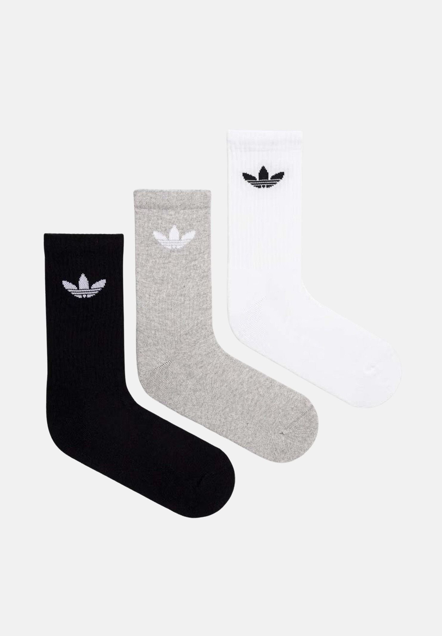 ADIDAS ORIGINALS Calzini Trefoil Cushion Crew (6paia) multicolore per uomo e donna IJ5620 . ADIDAS ORIGINALS 