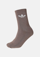 ADIDAS ORIGINALS Calzini (6paia) Trefoil Crew panna, beige e marroni per uomo e donna IT7570 . ADIDAS ORIGINALS 