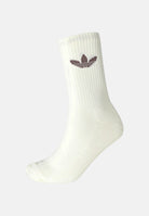ADIDAS ORIGINALS Calzini (6paia) Trefoil Crew panna, beige e marroni per uomo e donna IT7570 . ADIDAS ORIGINALS 