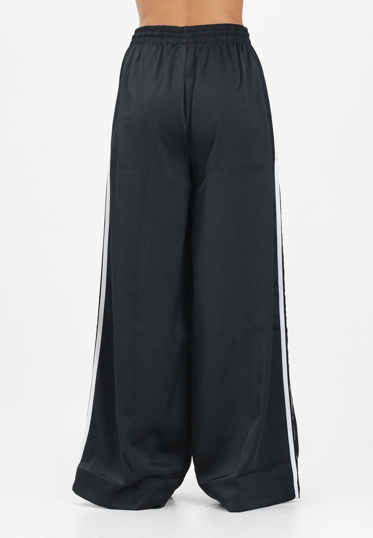 ADIDAS ORIGINALS Pantalone sportivo Adicolor Satin Wide Leg nero da donna IU2520 . ADIDAS ORIGINALS 