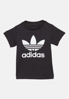 ADIDAS ORIGINALS T-shirt TREFOIL nera da neonato IX5113 . ADIDAS ORIGINALS 