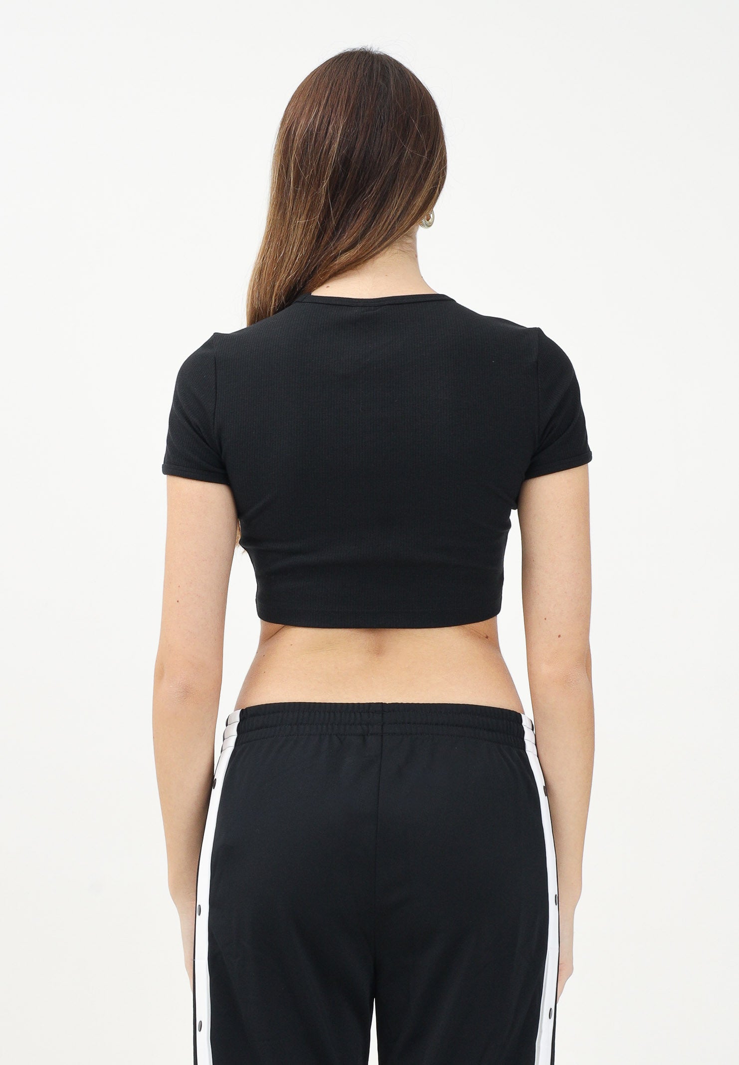 ADIDAS ORIGINALS Top sportivo Essentials nero da donna IY9664 . ADIDAS ORIGINALS 
