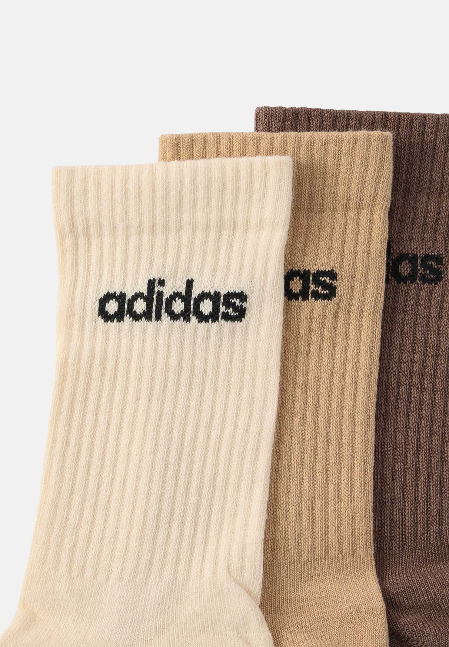 ADIDAS ORIGINALS Calzini Linear Cushioned (3 paia) nei toni del marrone per uomo e donna IZ0106 . ADIDAS ORIGINALS 
