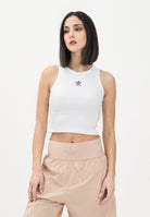 ADIDAS ORIGINALS Canotta Essentials Ribbed bianca da donna JC9007 . ADIDAS ORIGINALS 