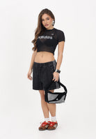 ADIDAS ORIGINALS Shorts Firebird in denim nero da donna JD3107 . ADIDAS ORIGINALS 