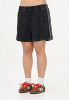ADIDAS ORIGINALS Shorts Firebird in denim nero da donna JD3107 . ADIDAS ORIGINALS 