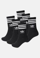ADIDAS ORIGINALS Set da 6 paia di calzini 3-STRIPES CREW neri per uomo e donna JE1829 . ADIDAS ORIGINALS 