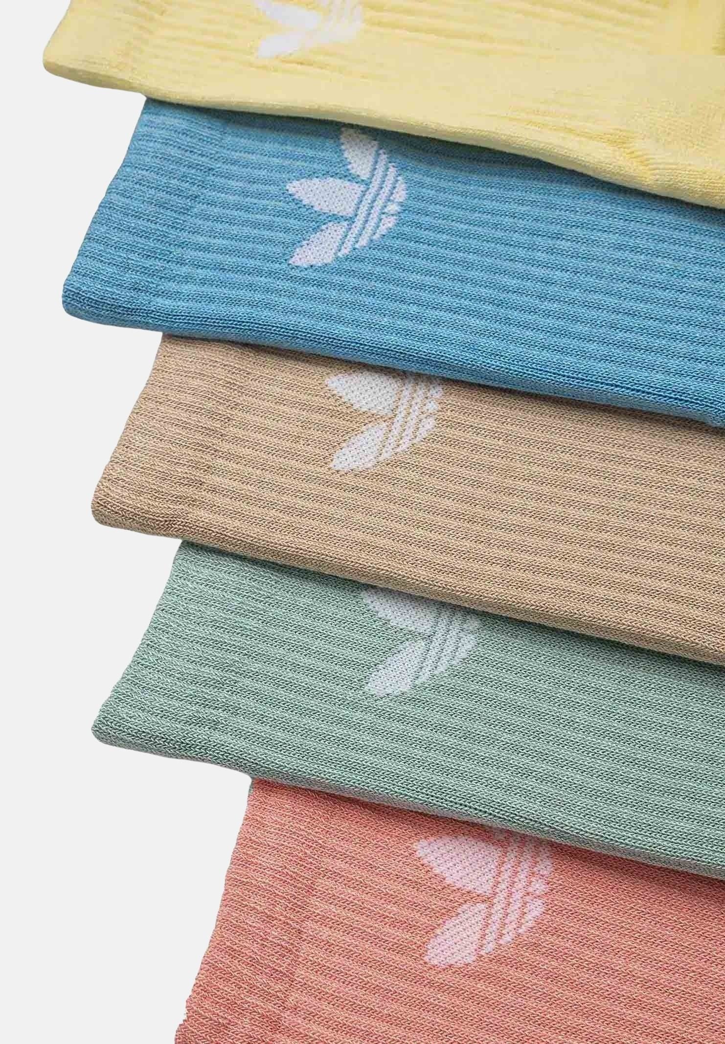 ADIDAS ORIGINALS Calzini (6paia) Trefoil Crew multicolore per uomo e donna JF6366 . ADIDAS ORIGINALS 