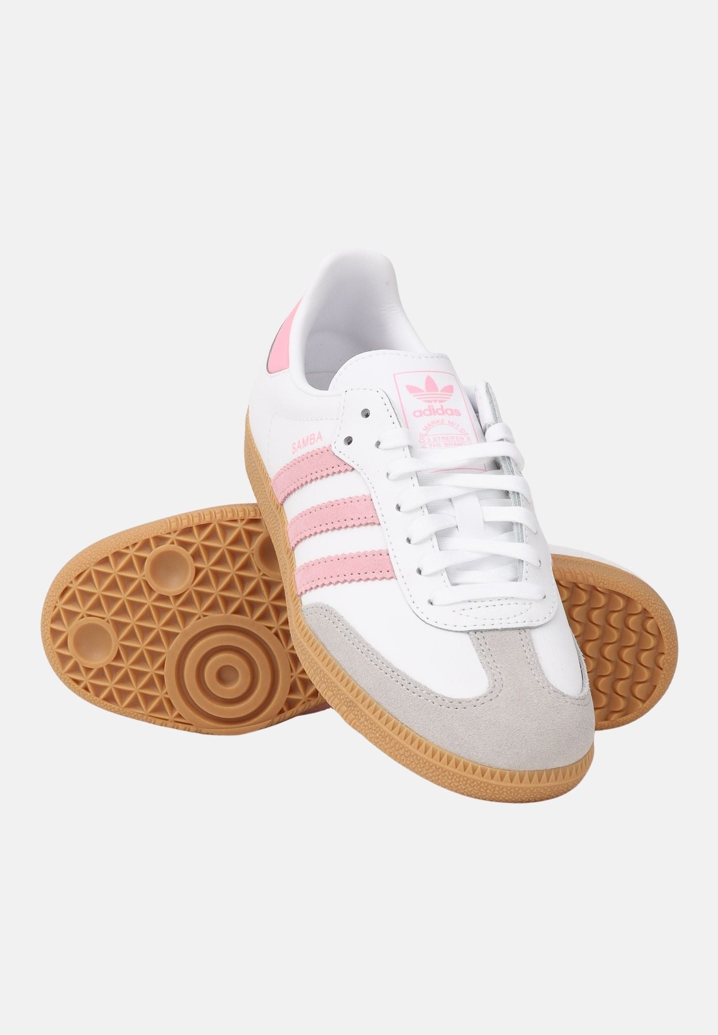 ADIDAS ORIGINALS Sneakers Samba OG bianche e rosa da donna JQ2018 . ADIDAS ORIGINALS 