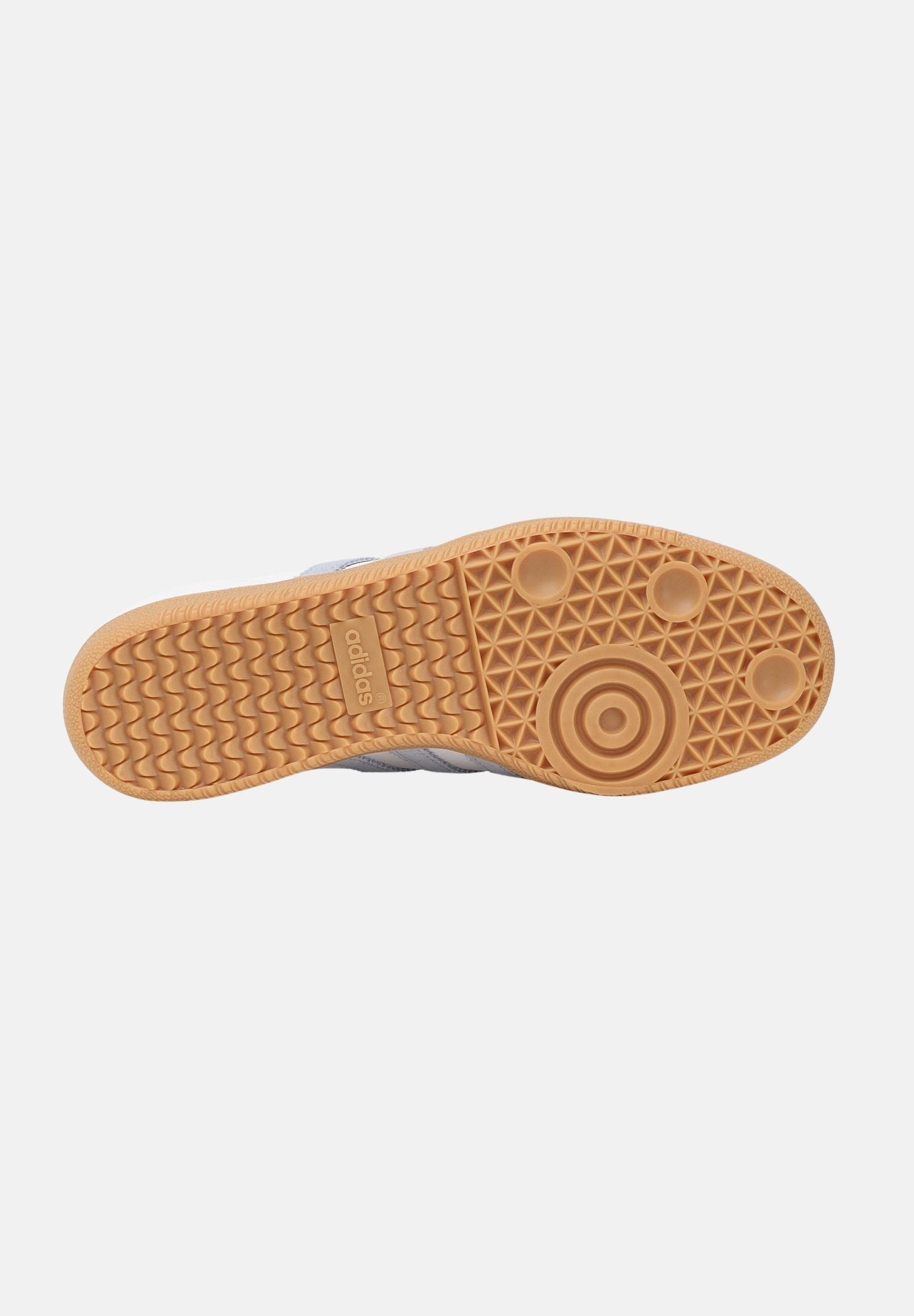 ADIDAS ORIGINALS Sneakers SAMBA OG bianche e celesti per uomo e donna JQ2019 . ADIDAS ORIGINALS 