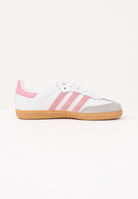 ADIDAS ORIGINALS Sneakers SAMBA OG bianche e rosa da bambina JQ2024 . ADIDAS ORIGINALS 