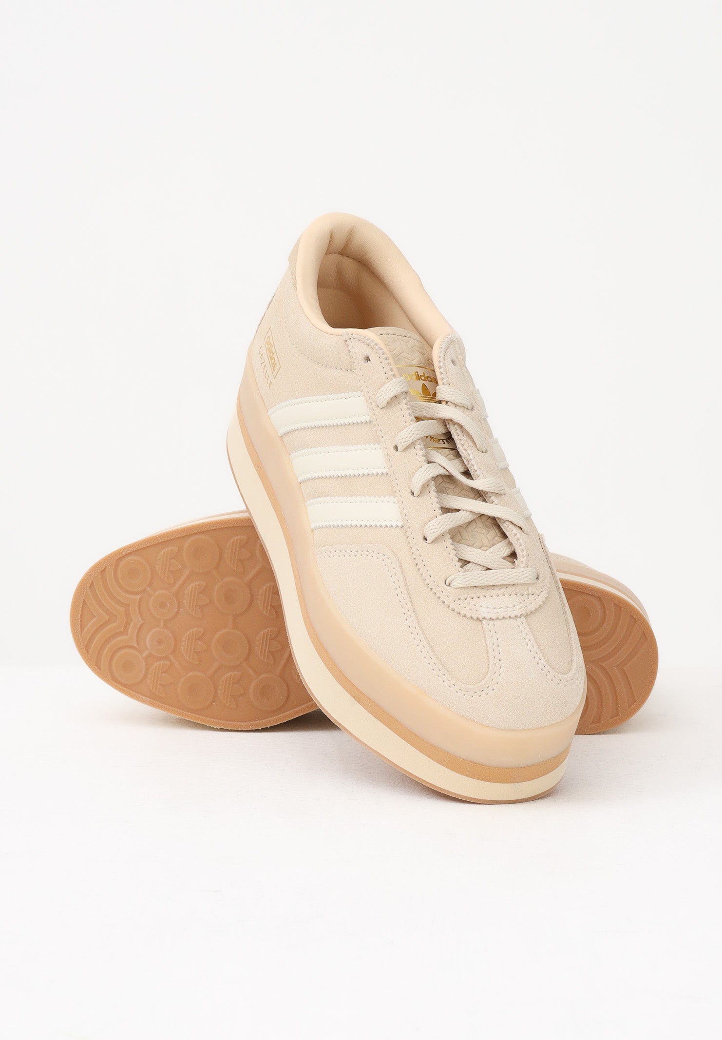 ADIDAS ORIGINALS Sneakers Gazelle Stack beige da donna JQ7666 . ADIDAS ORIGINALS 