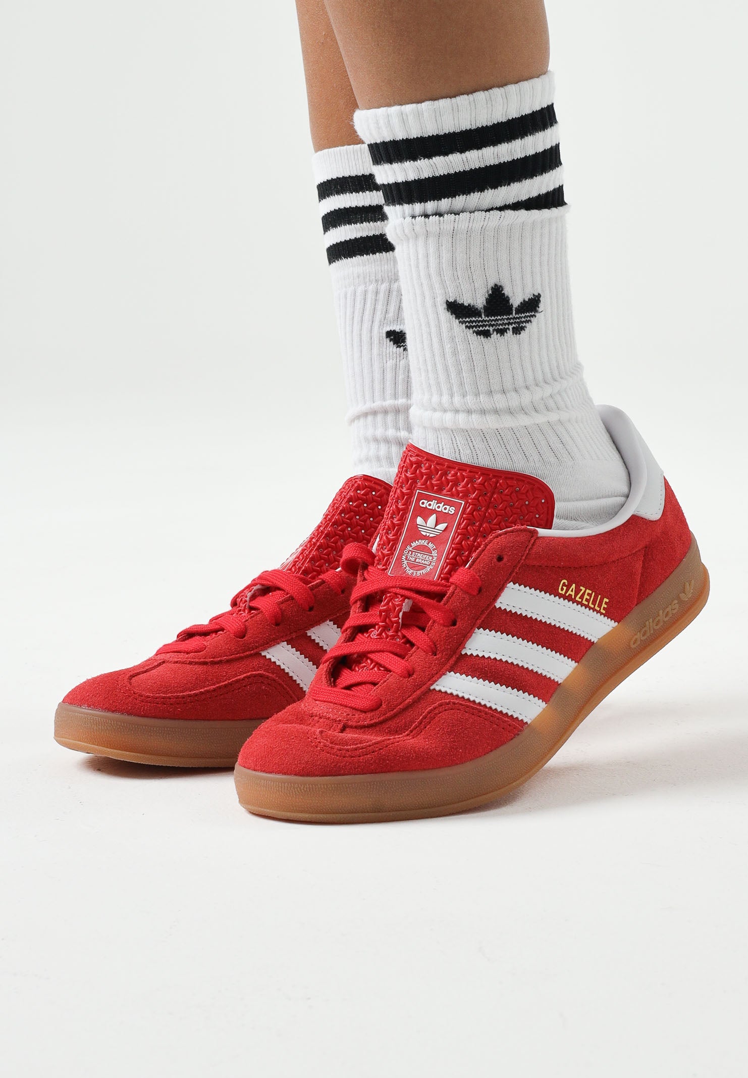 ADIDAS ORIGINALS Sneakers Gazelle rosse per uomo e donna JS3801 . ADIDAS ORIGINALS 