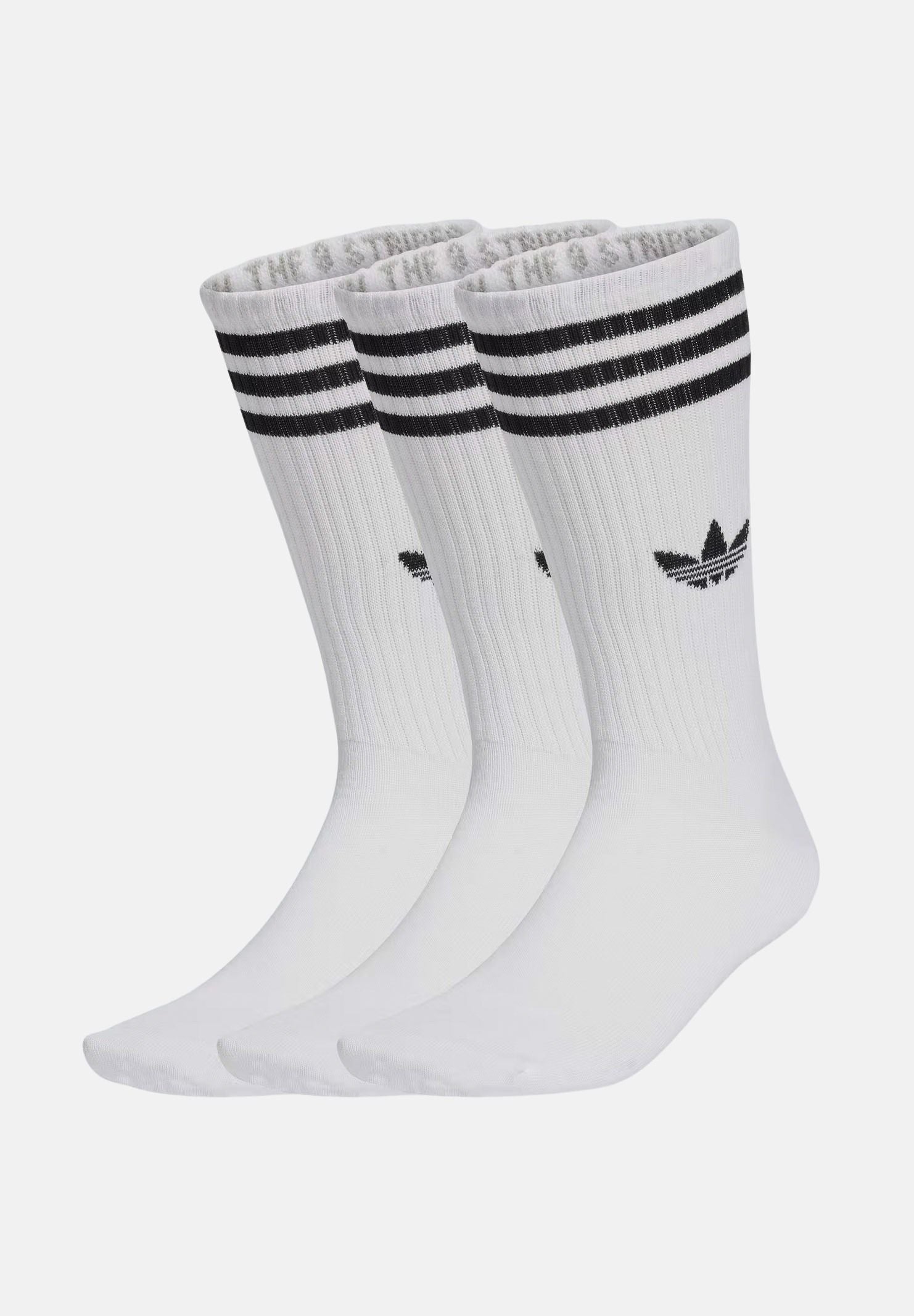 ADIDAS ORIGINALS Calzini (3 paia) 3-Stripes High bianchi per uomo e donna JV7416 . ADIDAS ORIGINALS 