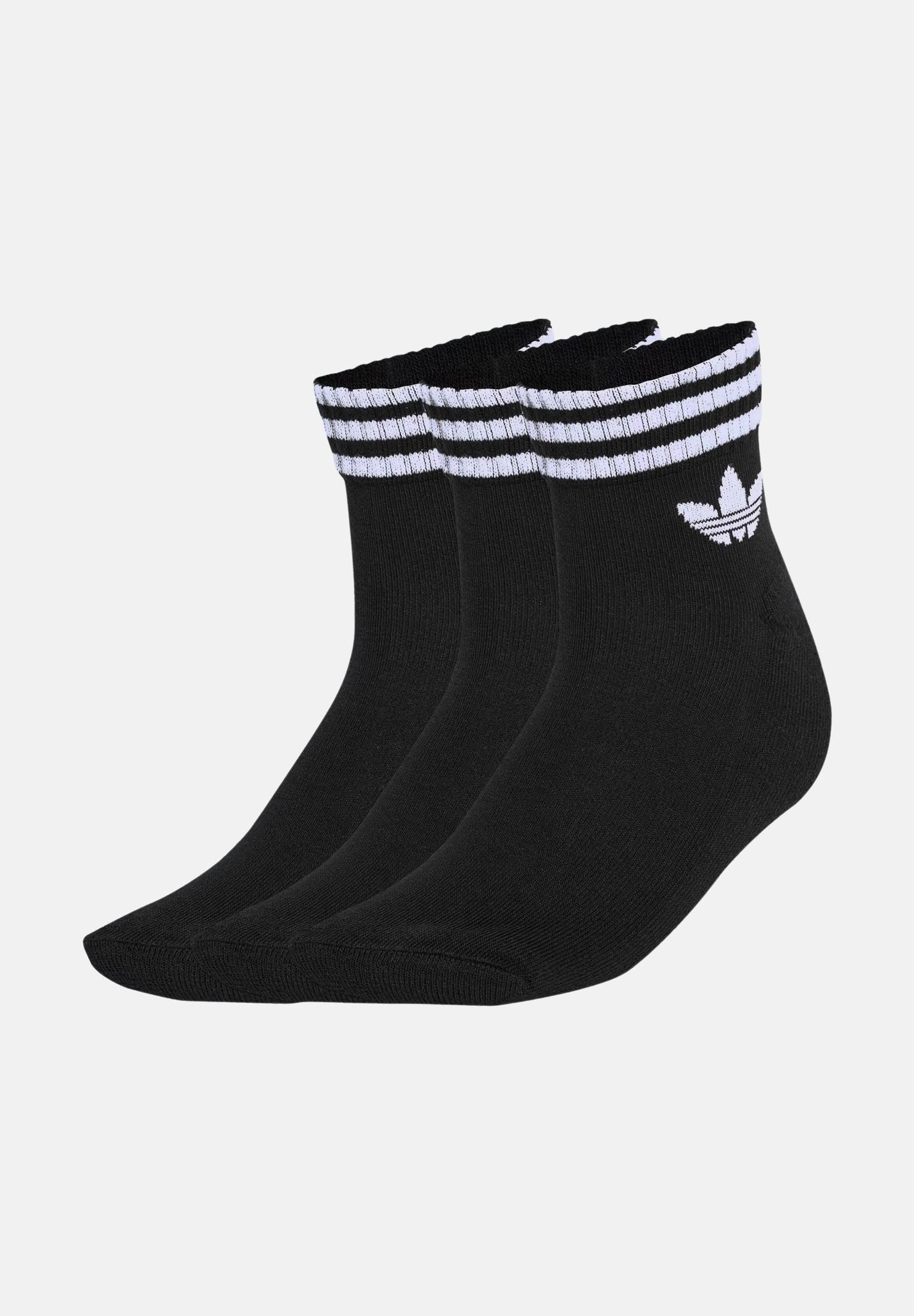 ADIDAS ORIGINALS Calzini (3 paia) 3-Stripes neri per uomo e donna JV7436 . ADIDAS ORIGINALS 
